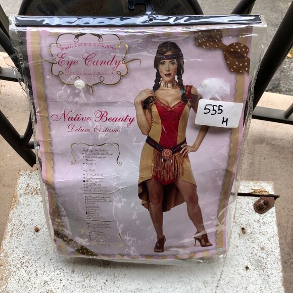 Leg Avenue Eye Candy Tribal Frontier Maiden Halloween Costume Women Size M - Picture 4 of 6